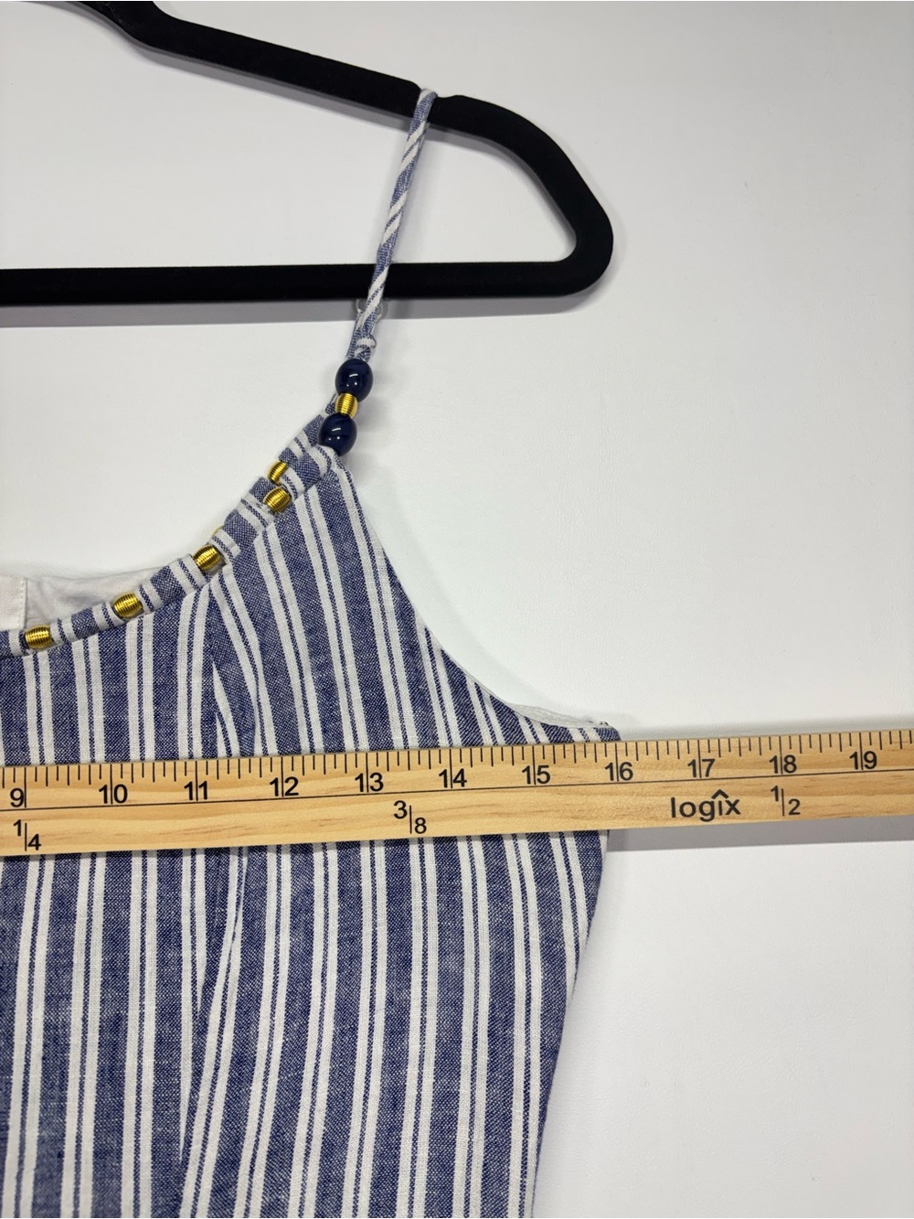 ✨Calypso St. Barth Linen Blue White Striped Maxi Dress Size XS - Picture 10 of 12